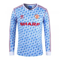 1990-1992 Manchester United Away Long Sleeve Retro Jersey