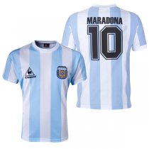 1986 Argentina Home Retro Jersey Print MARADONA #10 Shirt