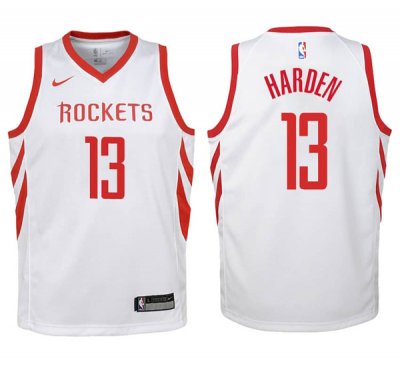 2017-18 Rockets James Harden Association White Jersey