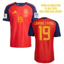 2026 Spain Home World Cup Final Jersey Lamine Yamal 19 (Player Version) 2026 Spain Home World Cup Final Jersey Lamine Yamal 19 (Player Version)