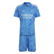 22-23 Real Madrid Home Blue Goalkeeper Kid Kit