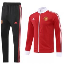 22-23 Manchester United Red Full Zip Tracksuit