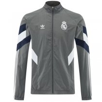 25-26 Real Madrid Windbreaker Jacket Gray 25-26 Real Madrid Windbreaker Jacket Gray