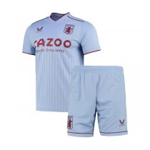 22-23 Aston Villa Away Jersey Kids Kit
