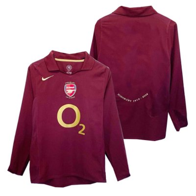 2005-2006 Arsenal Home Long Sleeve Retro Jersey Shirt