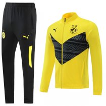 22-23 Borussia Dortmund Yellow Full Zip Tracksuit